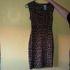 Cheetah print dress